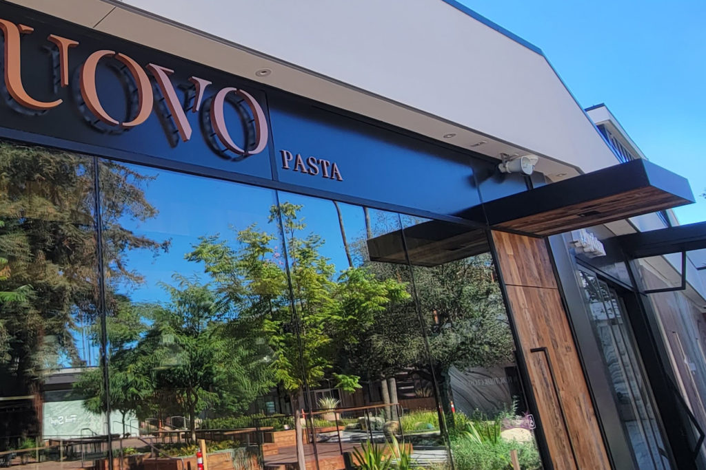 Entrance to Uovo Pasta Studio City